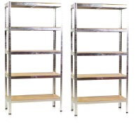 Ensemble 2x Étagère lourde 90 x 40 x 180 cm, étagères en MDF