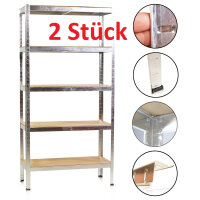 Zestaw 2x Regal ciężkiego użytku 90 x 40 x 180 cm, MDF