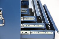 Caja de herramientas, accesorio, grande, con 6 cajones, azul