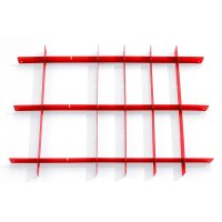 Divisor de cajones, rojo - Set para carros de taller