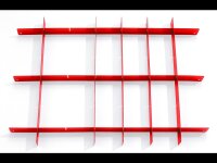 Divisori per cassetti, rosso - Set, per carrelli da officina