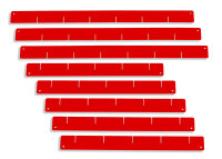 Ladeverdelers, rood - Set, voor werkplaatswagens