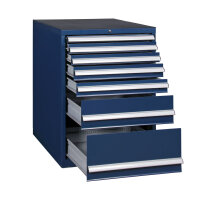 Tool cabinet, drawer cabinet 7 drawers, blue