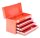 Caisse à outils, standard, 3 tiroirs, rouge