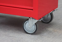 Werkplaatswagen, 7 lades, rood