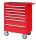 Workshop trolley, 7 drawers, red