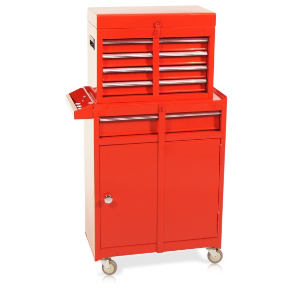 Chariot doutils avec accessoire S10 rouge