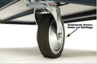 Wózek warsztatowy, 7 szuflad, czarny