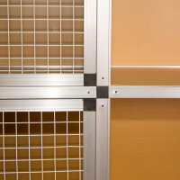 High-quality rabbit hutch with 6 boxes for rabbits, pigeons and other small animals