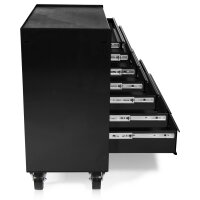 Brede gereedschapswagen, 7 lades S47 zwart