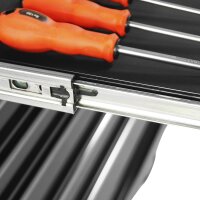 Brede gereedschapswagen, 7 lades S47 zwart