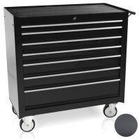 Brede gereedschapswagen, 7 lades S47 zwart