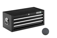 Toolbox, attachment, 3 drawers, black