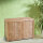 Laundry basket, 2-fold walnut wood
