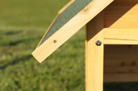 Garage for Robotic Lawnmower, Solid Wood, Apex Roof