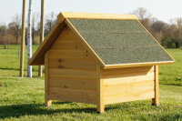 Garage for Robotic Lawnmower, Solid Wood, Apex Roof