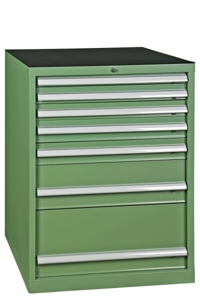 Skrzynia narzędziowa, szafka na szuflady 7 szuflad, zielona
