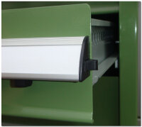 Gereedschapskast, ladekast 7 lades, groen