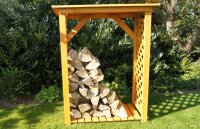 Firewood Rack, Firewood Rack, Kaminholzunterstand with...