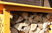 Firewood Rack, Firewood Rack, Kaminholzunterstand with Weatherproof Roof