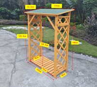 Raccoglitore per legna da ardere, scaffale per legna da ardere