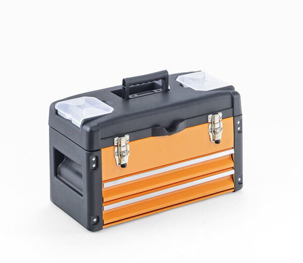 Toolbox, 2 drawers orange