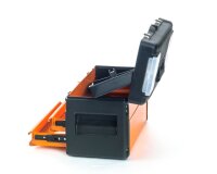 Boîte à outils, 2 tiroirs orange