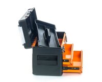 Caja de herramientas, 2 cajones naranja