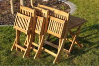 4-piece childrens seating group made of acacia wood