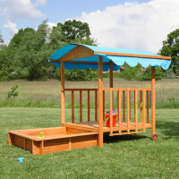 Sandbox with covered play veranda