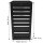 Armoire à outils noire, étroite, 7 tiroirs