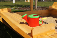 Caja de arena con techo, abatible