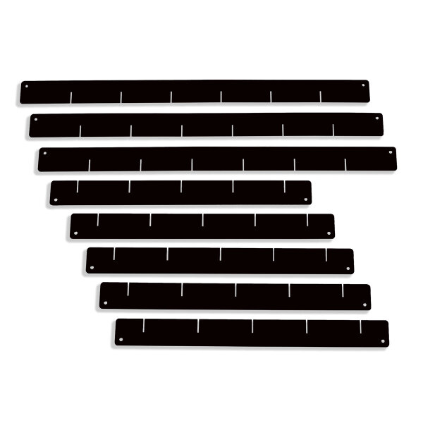 Divisor de cajones, negro - Set para carros de taller