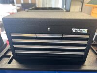 Caja de herramientas, accesorio, grande, con 6 cajones, negra