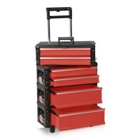 Werkzeugtrolley, 4fach 1.1.2.2 rot