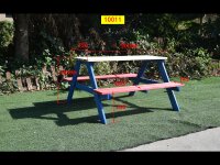 Banco de picnic para niños