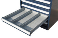 Gereedschapskast, ladekast 10 lades, blauw