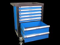 Werkplaatswagen, blauw