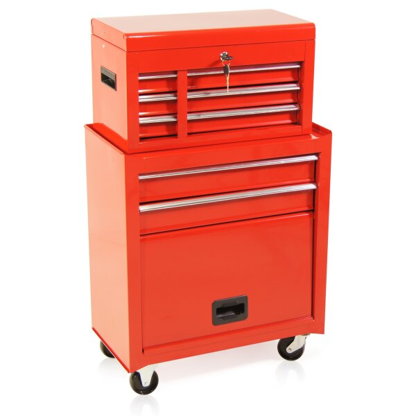 Carrello attrezzi con appoggio S14 rosso