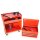 Gereedschapswagen met opzet S14 rood