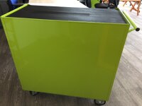 Brede gereedschapswagen, 7 lades S47 groen