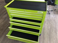 Chariot datelier large, 7 tiroirs S47 vert