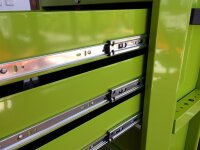 Carrello degli attrezzi, Serie Professionale, 5 cassetti, verde