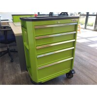 Carro de herramientas, serie profesional, 5 cajones, verde
