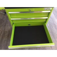 Carro de herramientas, serie profesional, 5 cajones, verde