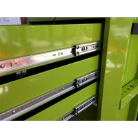 Chariot doutils, Série Professionnelle, 5 tiroirs, vert