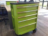 Gereedschapswagen, Professional Serie, 5 lades, groen