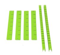 Separatore per cassetti, verde - Set, per carrelli da lavoro