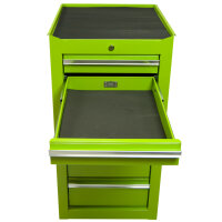 Green Tool Cabinet, Narrow, 7 Drawers, Professional