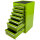 Groene gereedschapskast, smal, 7 lades, Professional